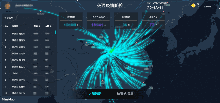 黄金城集团旗下世纪高通助力西安上线“交通疫情防控作战图”
